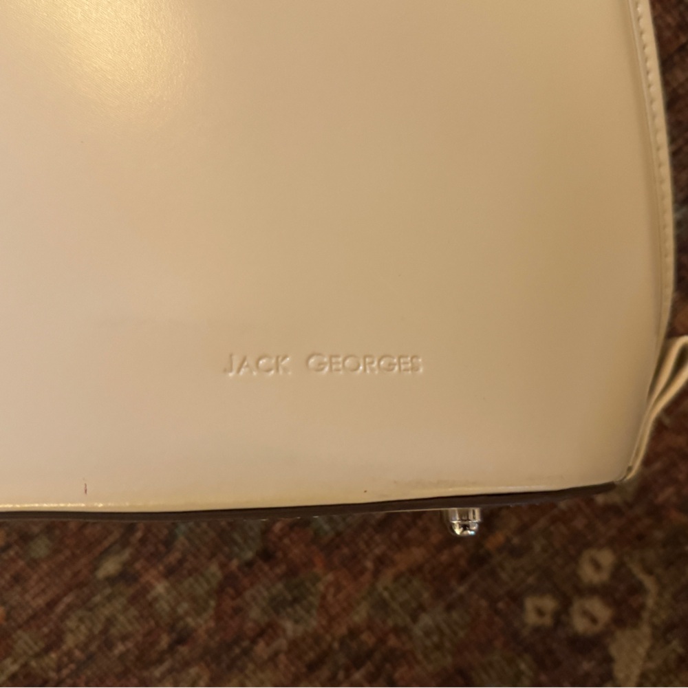 Jack Georges Leather Briefcase Euc - image 2